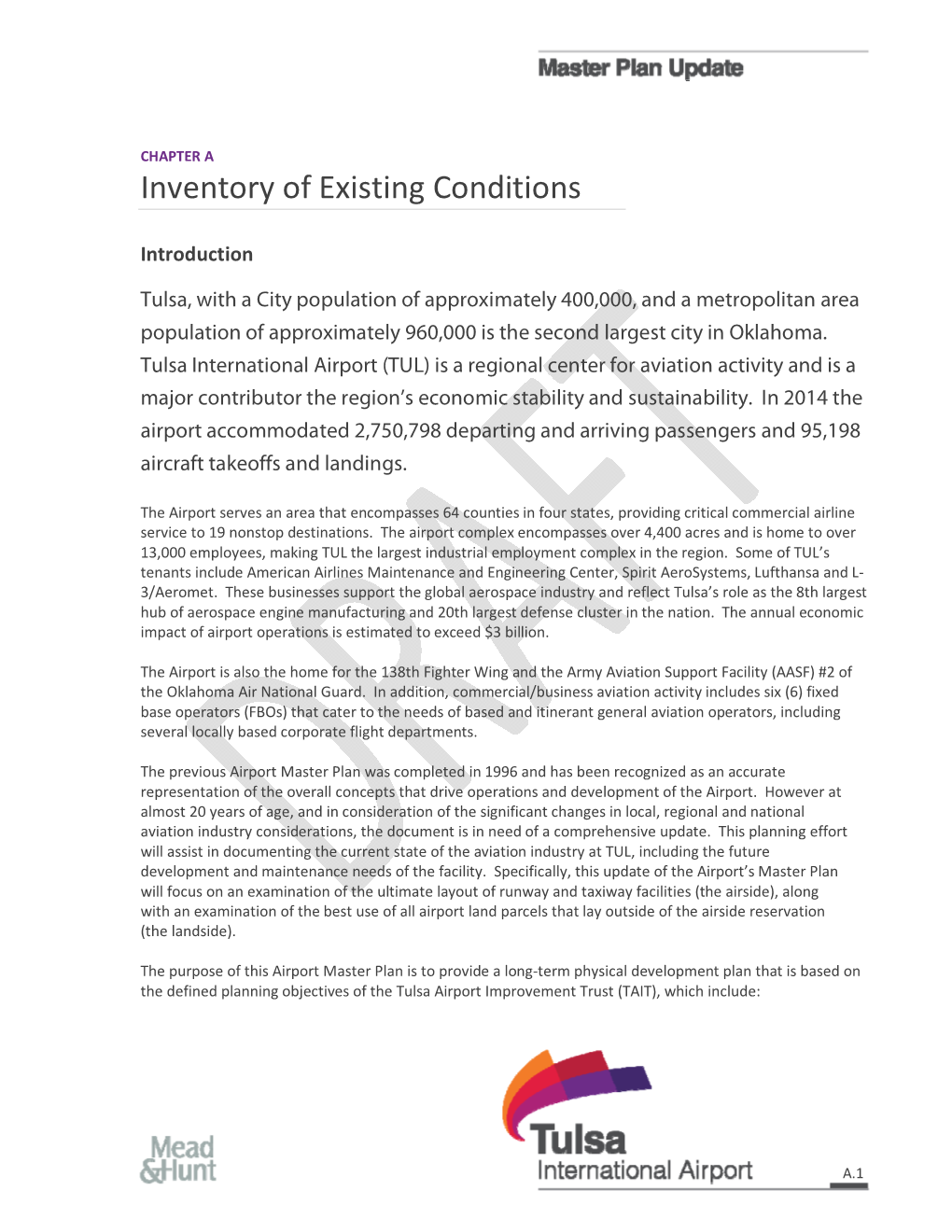 Inventory of Existing Conditions