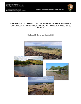 Assessment of Coastal Water Resources and Watershed Conditions at Pu‘Ukohola Heiau National Historic Site, Hawai‘I