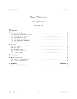 Dowse Whitepaper Version 1.2