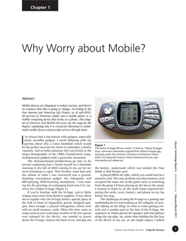 Why Worry About Mobile?