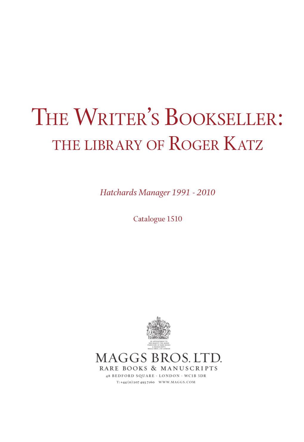 The Writer's Bookseller