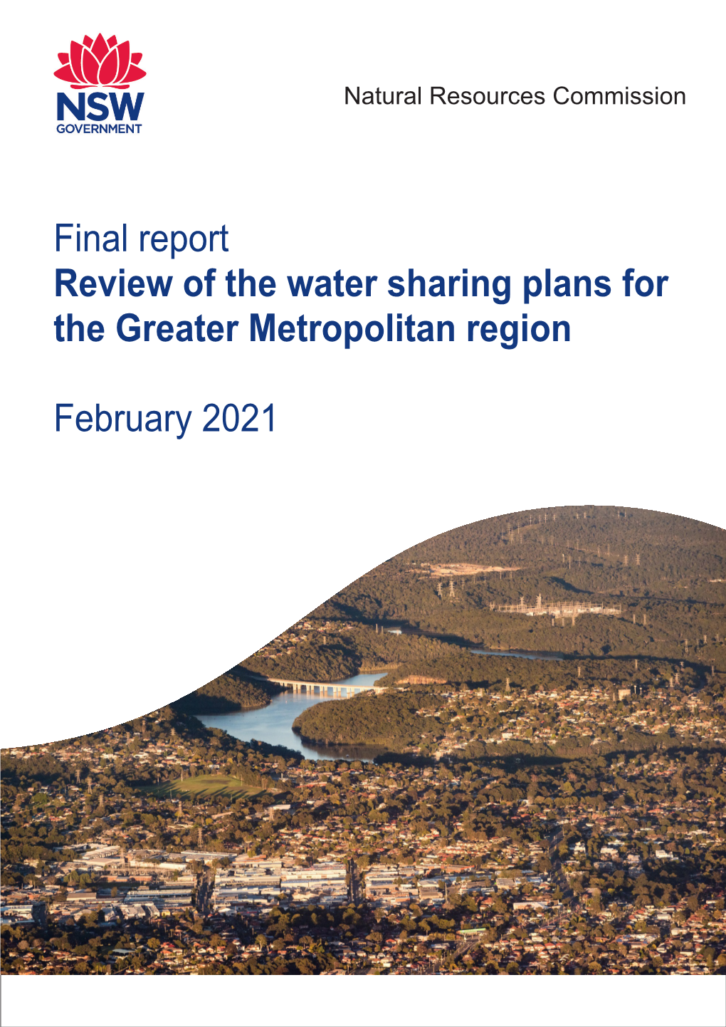 Final Report Review of the Water Sharing Plans for the Greater Metropolitan Region February 2021