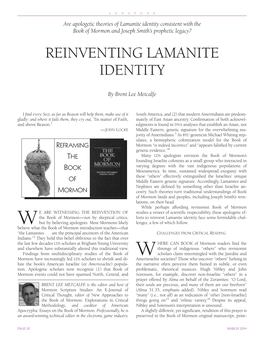 Reinventing Lamanite Identity