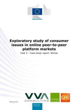 Exploratory Study of Consumer Issues in Online Peer-To-Peer Platform Markets Task 4 – Case Study Report: Wimdu