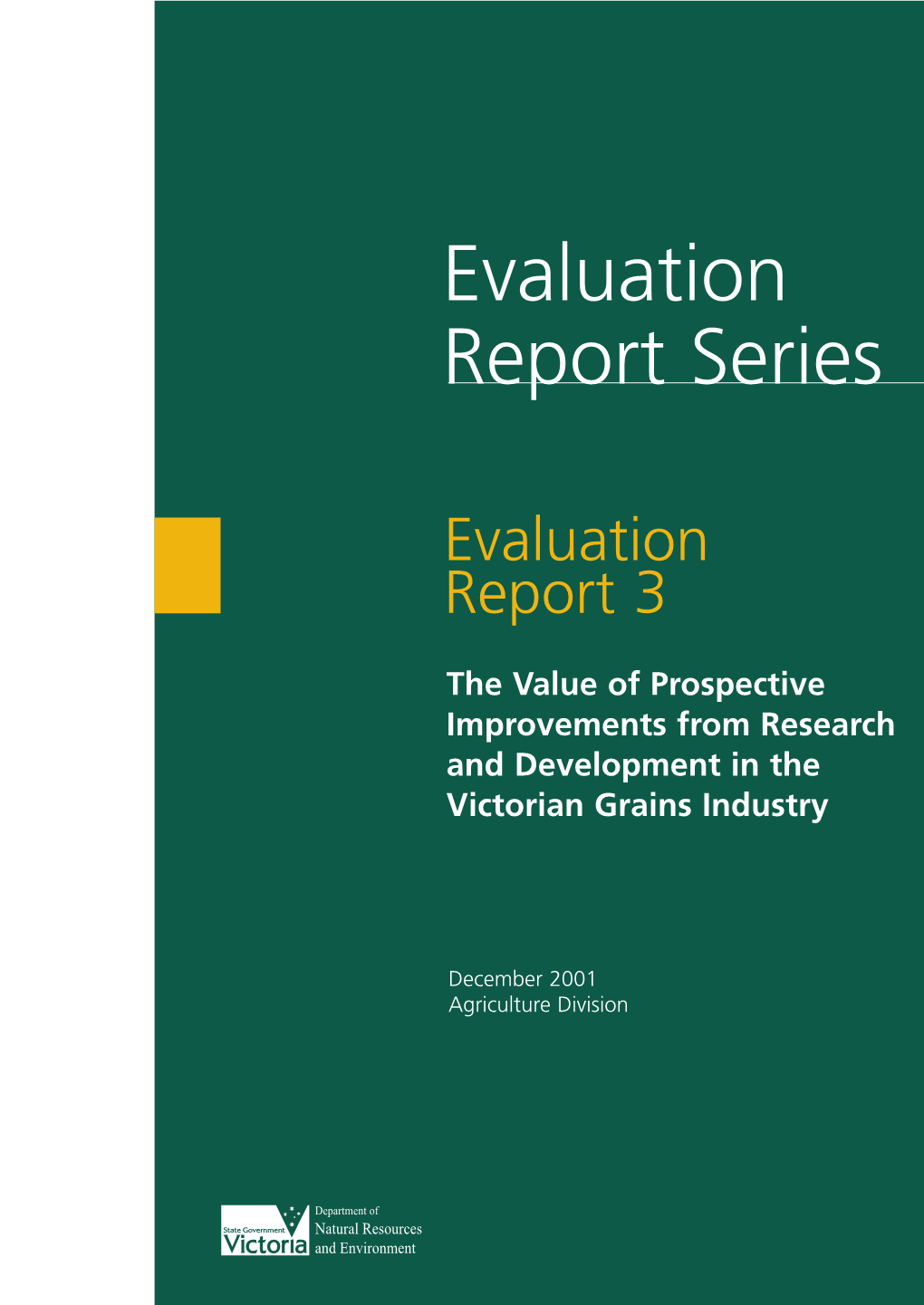 Evaluation Report Series
