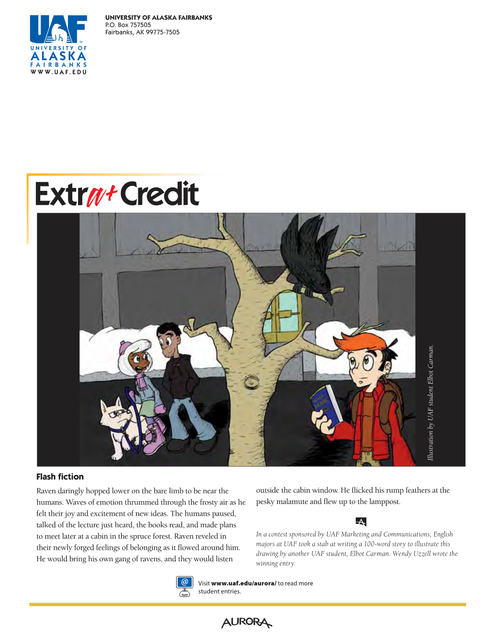 Extr Credit Illustration by UAF Student Elbot Carman