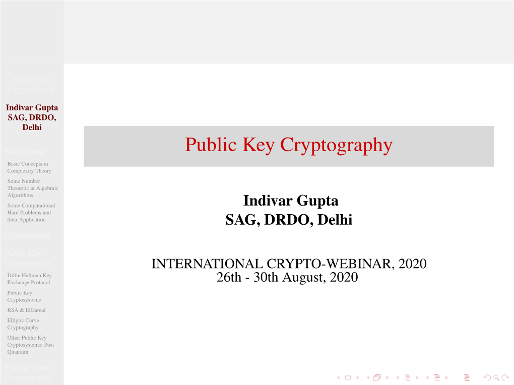 Public Key Cryptography