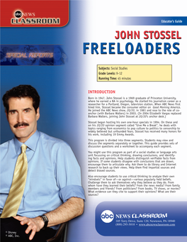 John Stossel Freeloaders
