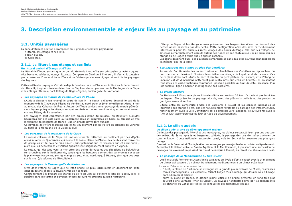 3. Description Environnementale Et Enjeux Liés Au Paysage Et Au Patrimoine