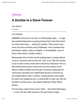 Zombie Is a Slave Forever About:Reader?Url=