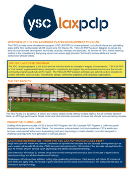 Ysc Lax Pdp Flyer