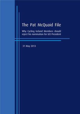 The Pat Mcquaid File
