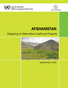 AFGHANISTAN Mapping of Alternative Livelihood Projects
