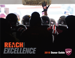 2018 Donor Guide @Hokieclub a MESSAGE from the DIRECTOR of ATHLETICS