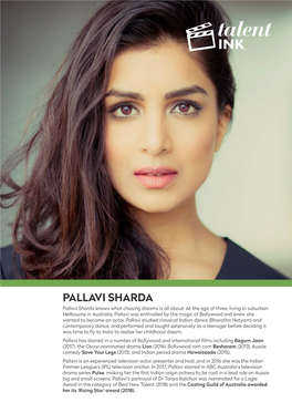 PALLAVI SHARDA Pallavi Sharda Knows What Chasing Dreams Is All About
