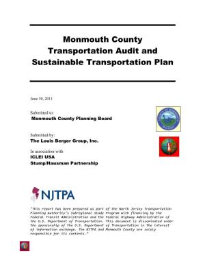 Monmouth County Transportation Audit and Sustainable Transportation Plan
