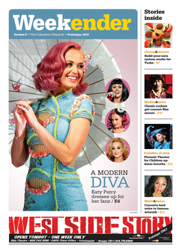 A MODERN DIVA Katy Perry Dresses up for Her Fans / E4 Music&Dance Concerts Lend Voice to Famous FILE PHOTOS Artwork / E13