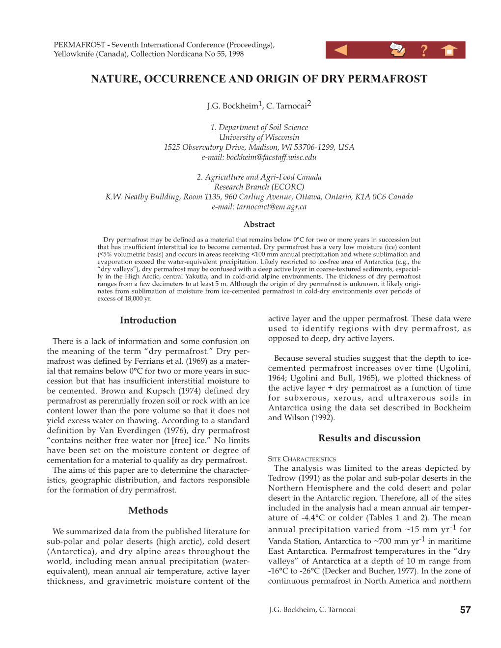 Nature, Occurrence and Origin of Dry Permafrost