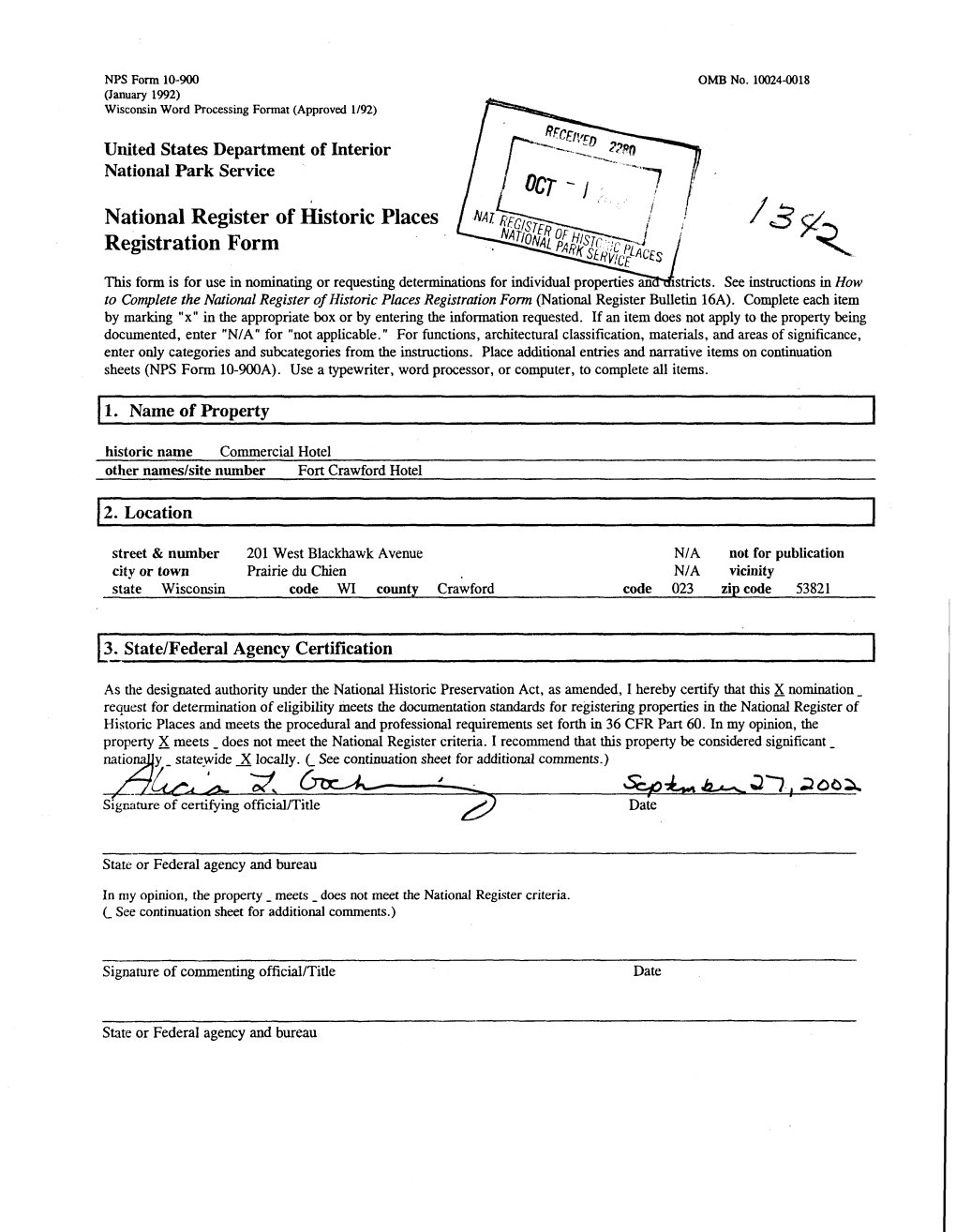 National Register of Historic Places Registration Form