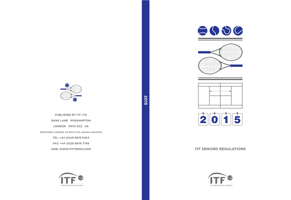 ITF Seniors Regulations