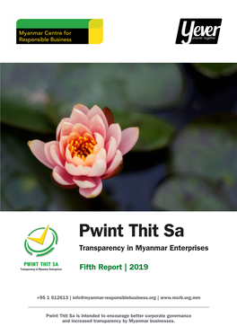 Pwint Thit Sa 2019