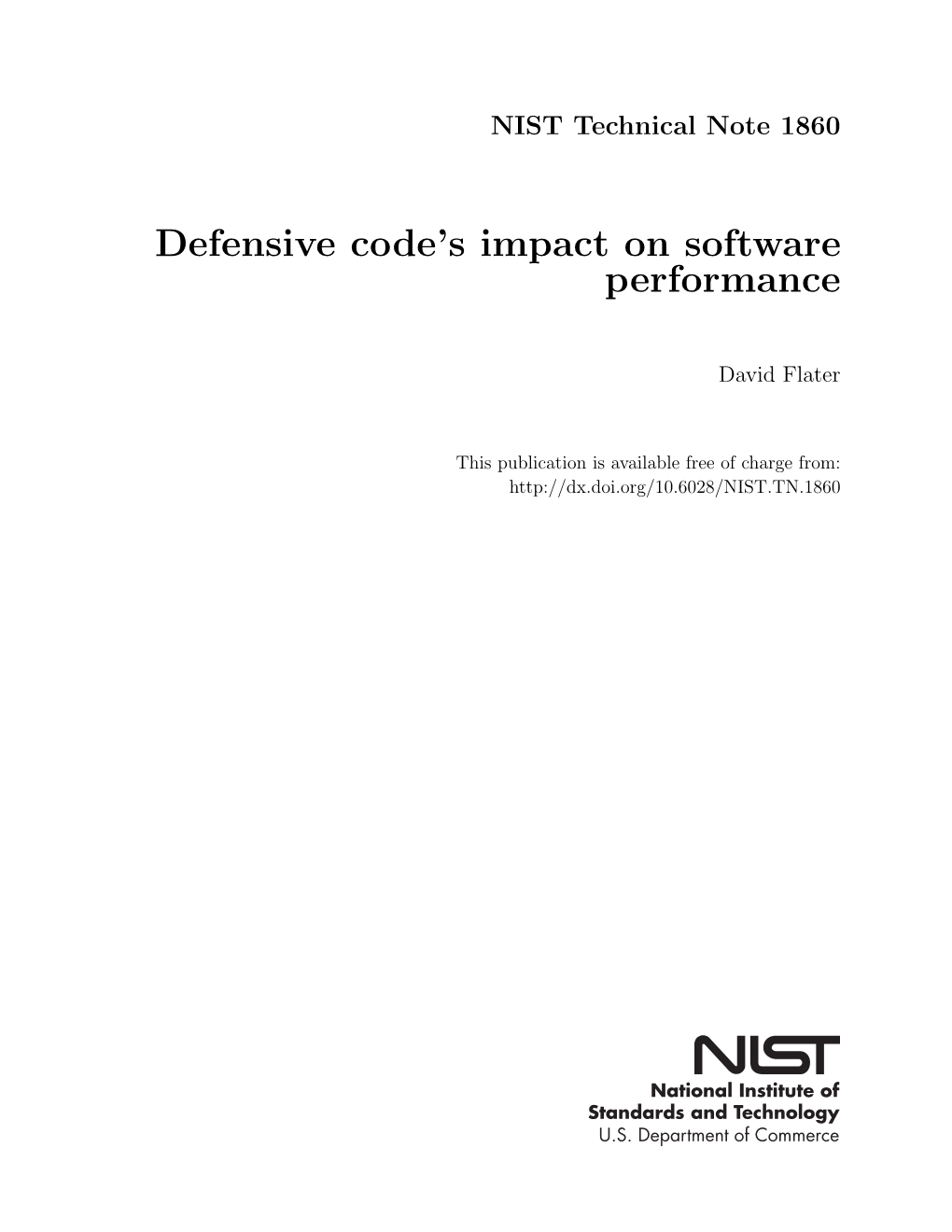 Defensive Code's Impact on Software Performance