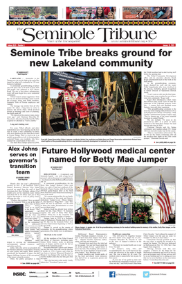 Seminole Tribe Breaks Ground for New Lakeland Community