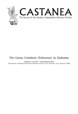 Crotalaria (Fabaceae) in Alabama