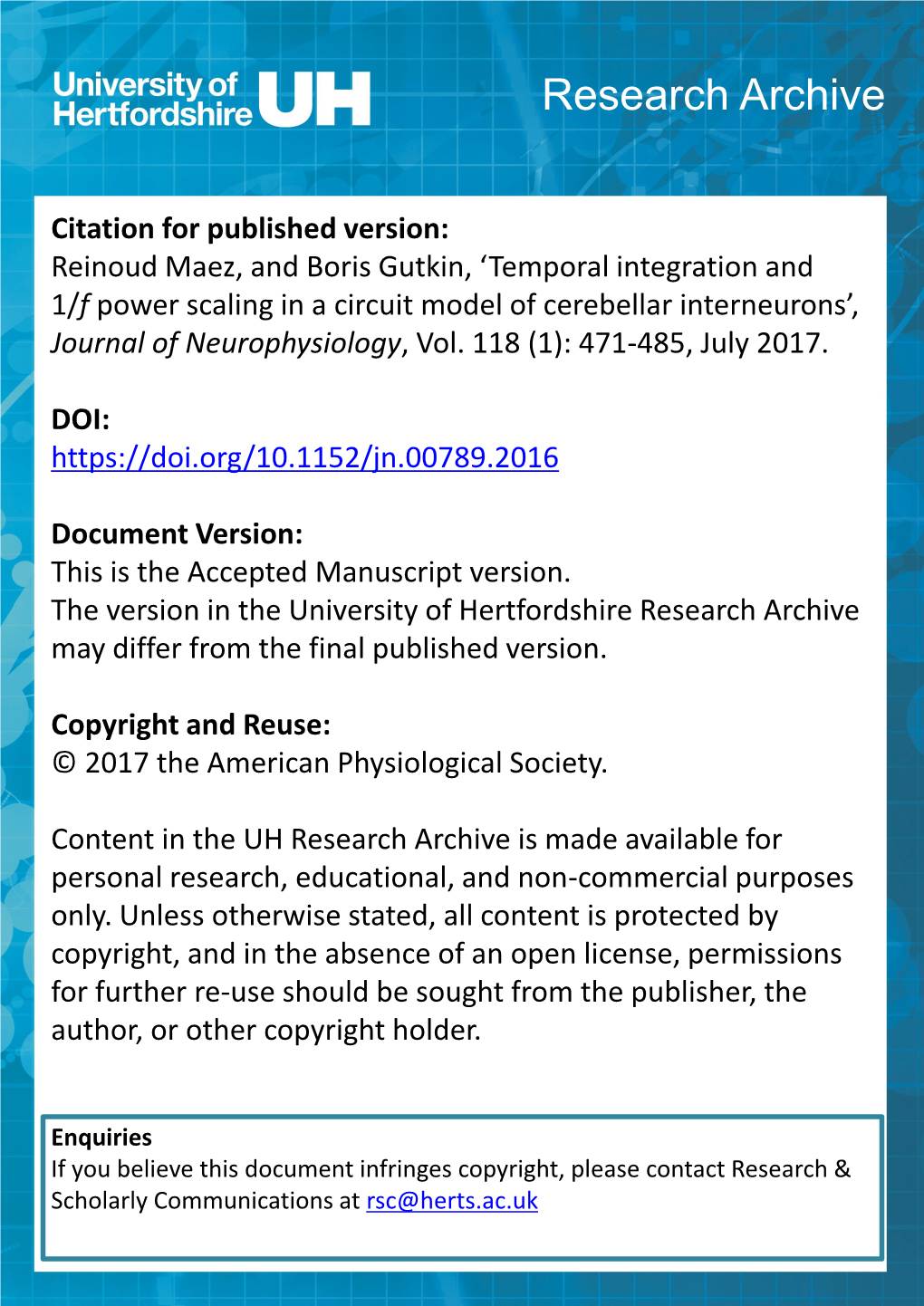 Accepted Manuscript Version