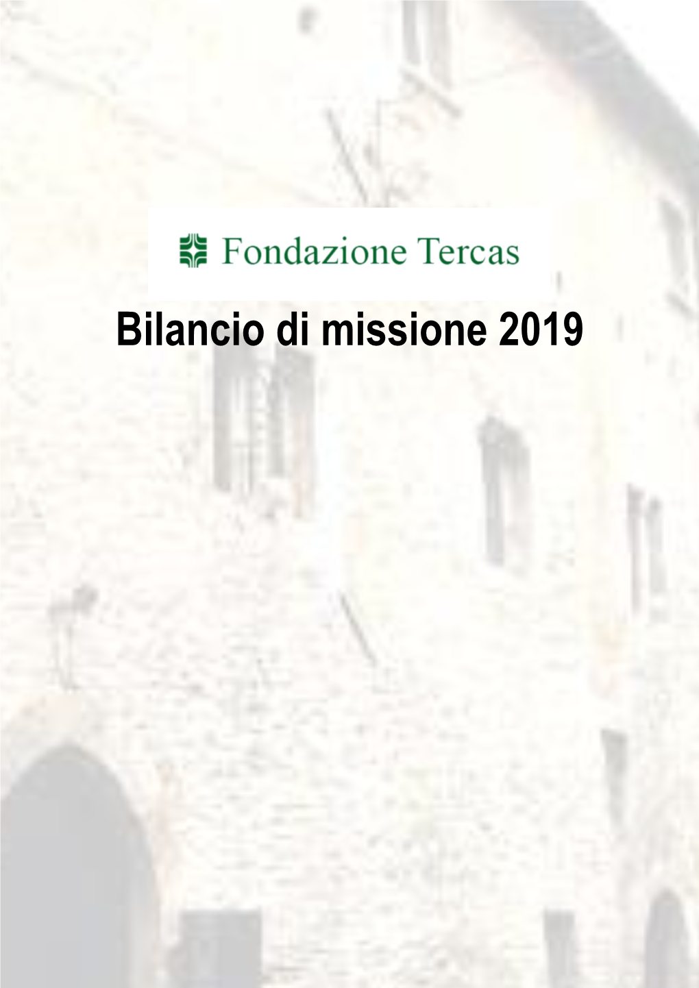 Bilancio Di Missione 2019