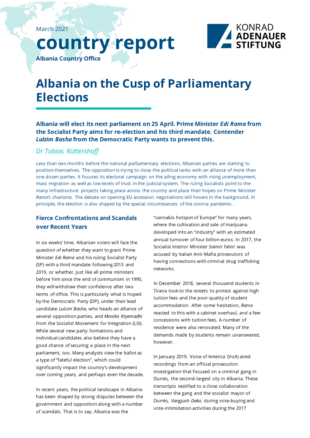 Albania on the Cusp of Parliamentary Elections