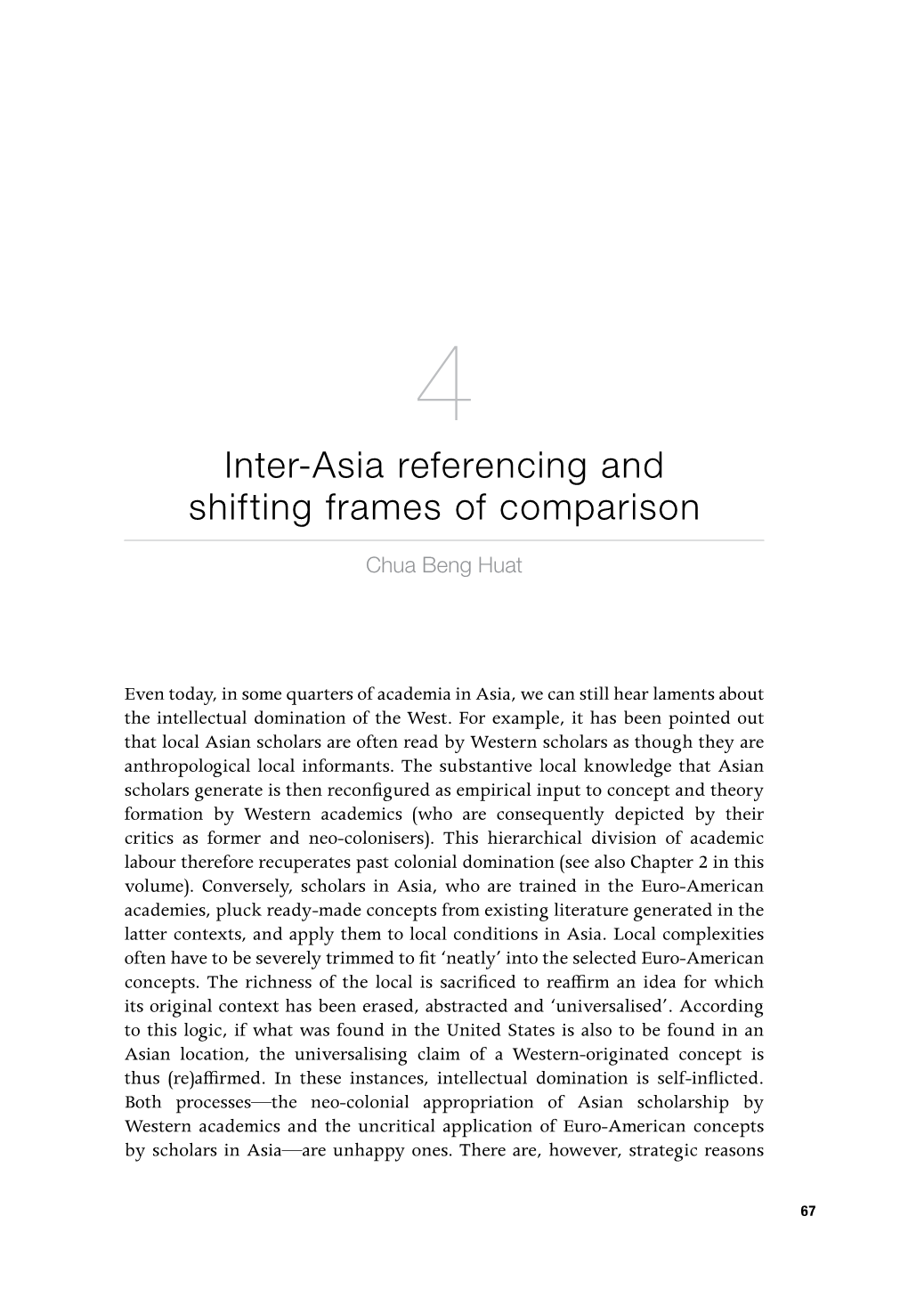 Inter-Asia Referencing and Shifting Frames of Comparison