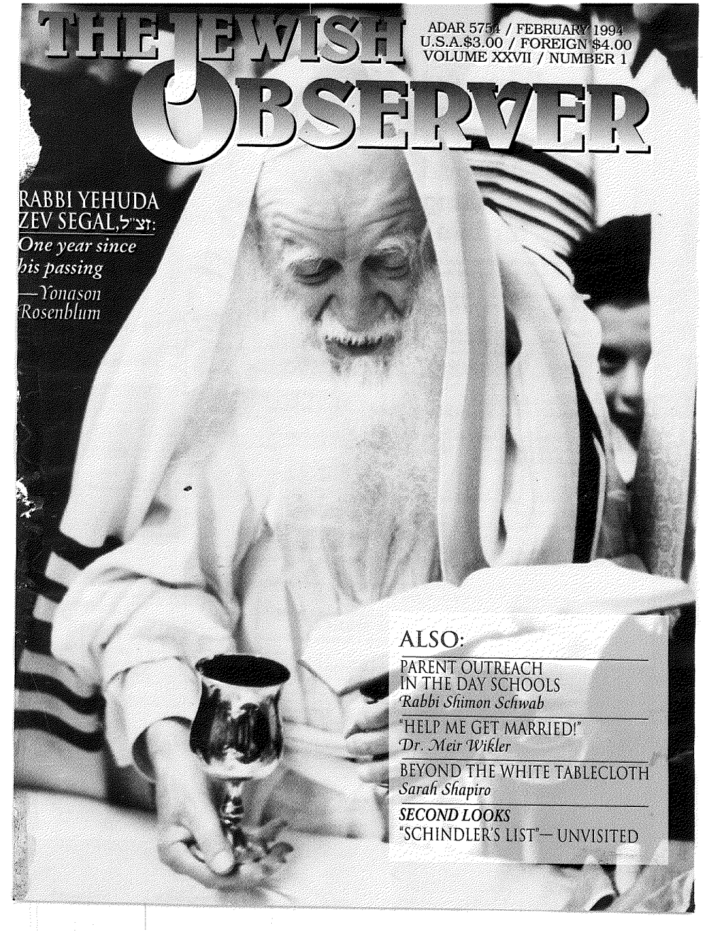 Grows Up, What Kind of Jewish World Will Be Waiting for Him? • One Headed by a Secular Leadership, Run­ Ning Scared, Head-Long Into Compromise