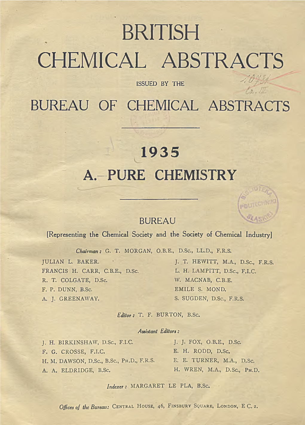 British Chemical Abstracts