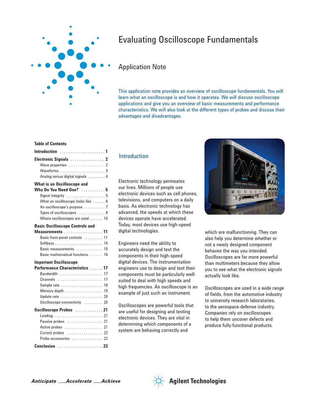 Evaluating Oscilloscope Fundamentals