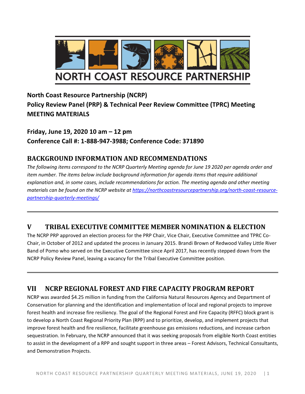 NCRP Meeting Materials