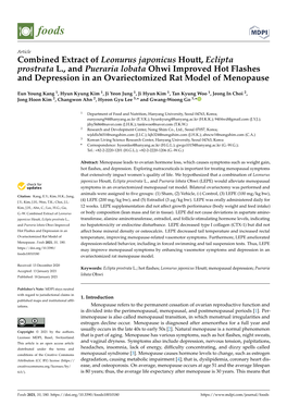 Combined Extract of Leonurus Japonicus Houtt, Eclipta Prostrata L