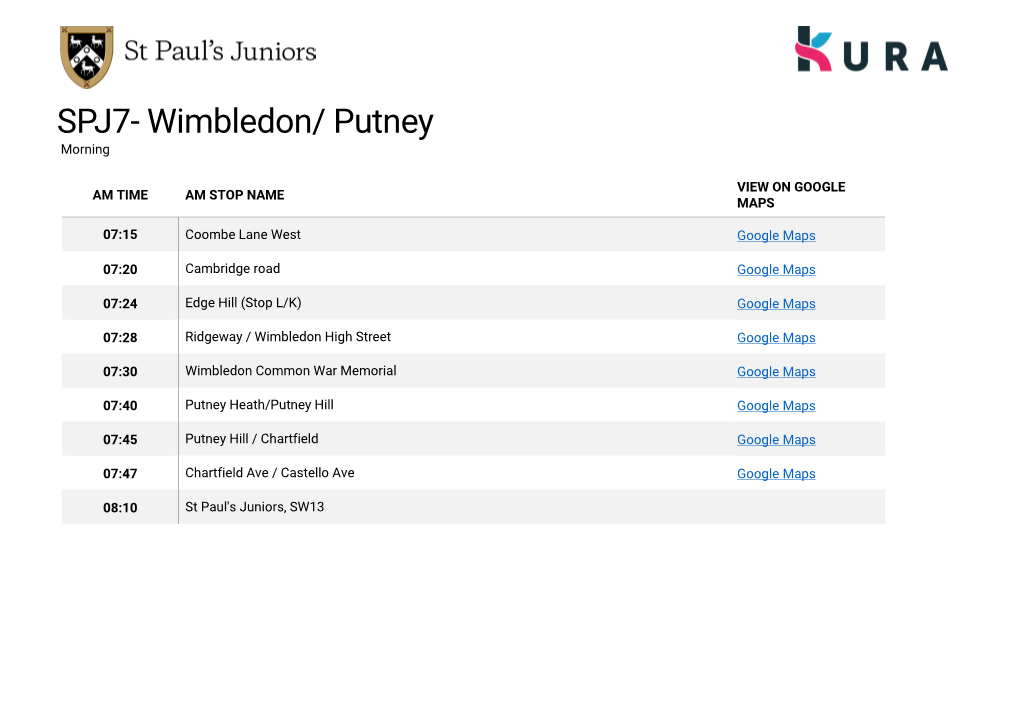 Wimbledon/ Putney Morning