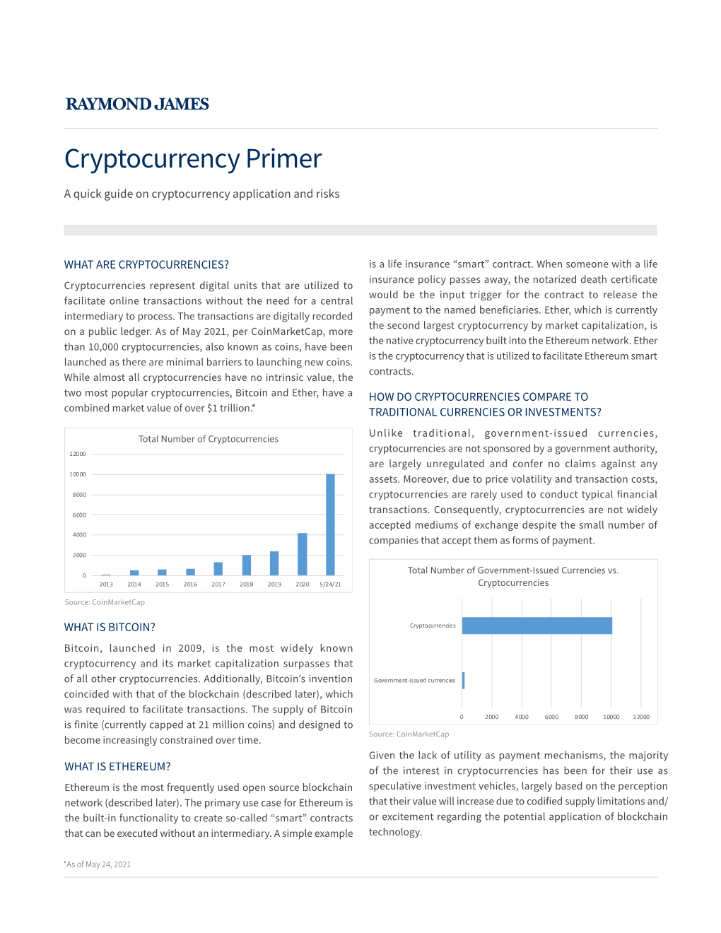 Cryptocurrency Primer