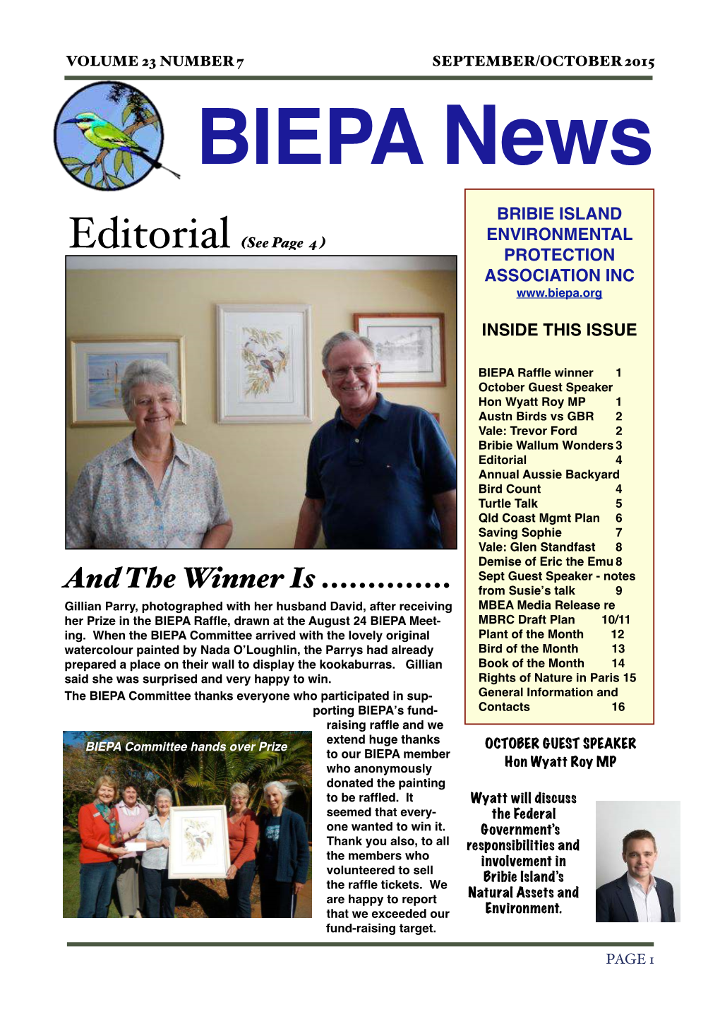 BIEPA News, September 2015