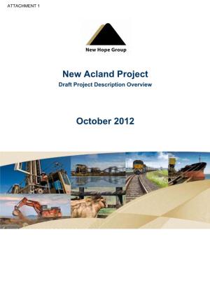 New Acland Project October 2012