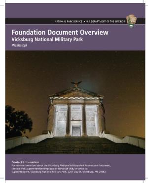Vicksburg National Military Park Foundation Document Overview