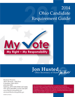 2014 Ohio Candidate Requirement Guide