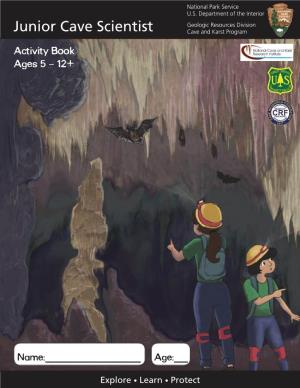 Junior Cave Scientist Cave and Karst Program Activity Book Ages 5 – 12+