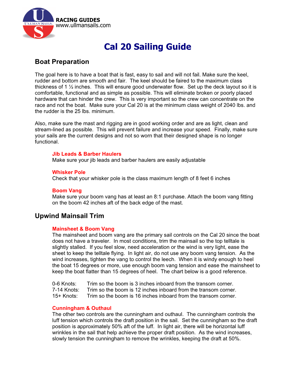 Melges 24 Tuning Guide
