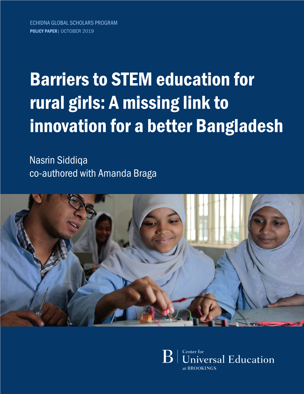 Barriers to STEM Education for Rural Girls: a Missing Link to Innovation for a Better Bangladesh