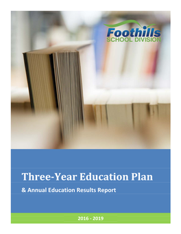 Three-Year Education Plan & Annual Education Results Report