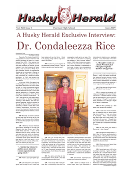 A Husky Herald Exclusive Interview: Dr