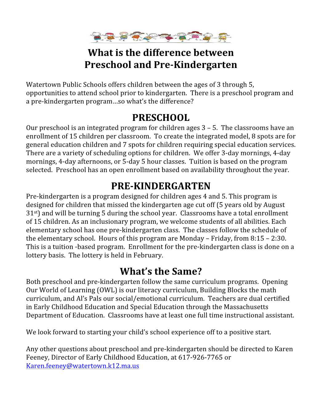 What Is the Difference Between Preschool and Pre-Kindergarten - DocsLib