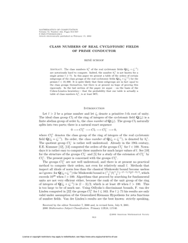 Class Numbers of Real Cyclotomic Fields of Prime Conductor